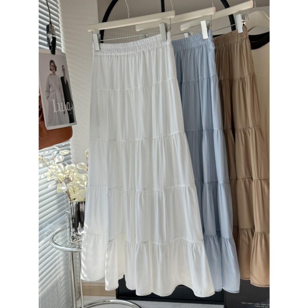 高腰顯瘦半身裙 百搭大擺蛋糕裙 溫柔氣質長裙 *8色 | kukuta-細節圖9