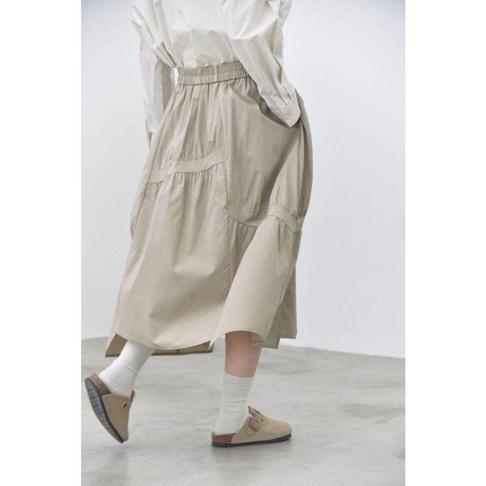 現貨 不規則分割拼接半身裙*4色 | kukuta-細節圖7