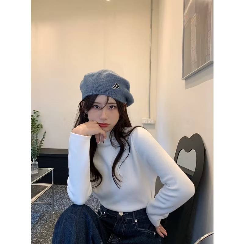 現+預 秋冬保暖 半高領內刷毛內搭上衣 *4色 | kukuta-細節圖3