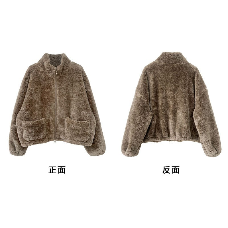 冬天保暖加厚雙面絨立領套裝 *2色 | kukuta-細節圖11