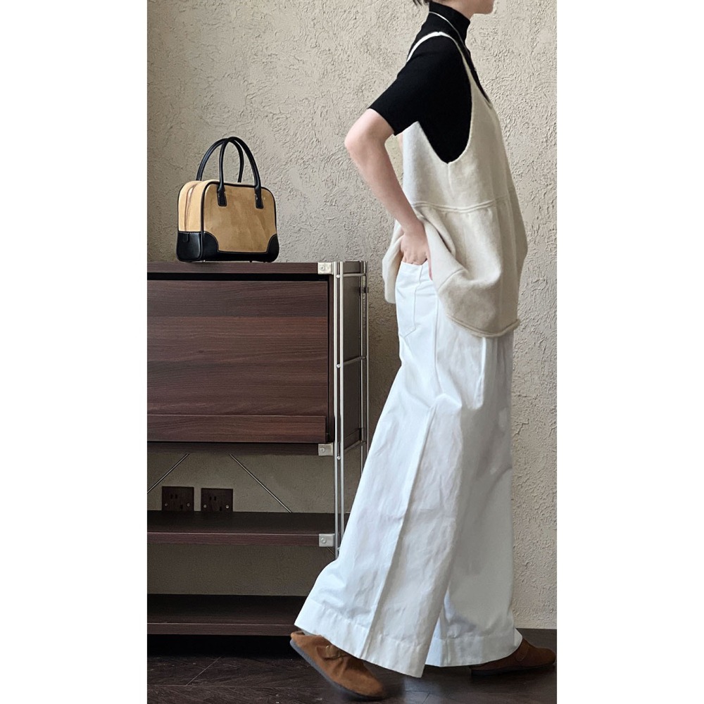 韓系U領針織吊帶背心 *4色 | kukuta-細節圖11