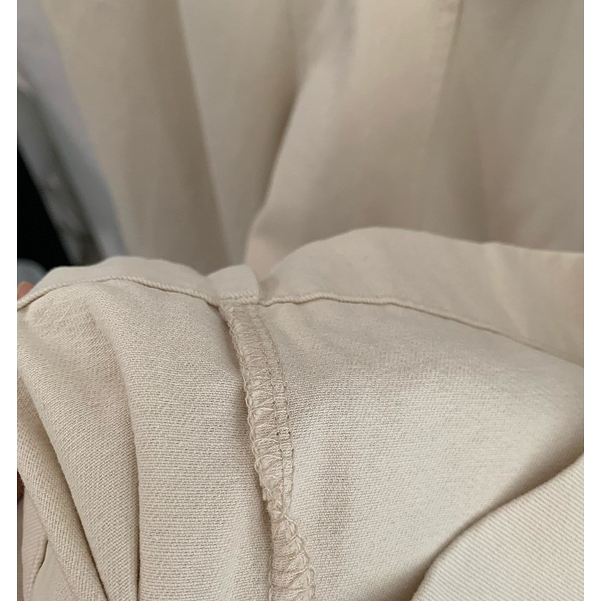 鬆緊腰洗水棉長褲 寬鬆休閒褲 *5色 (M-XL) | kukuta-細節圖9