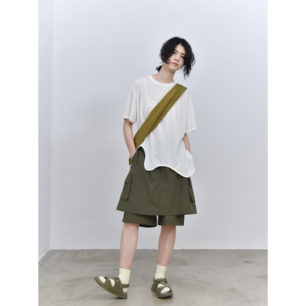 不規則波浪下擺T恤女  寬鬆設計感短袖上衣 *4色 | kukuta-細節圖6