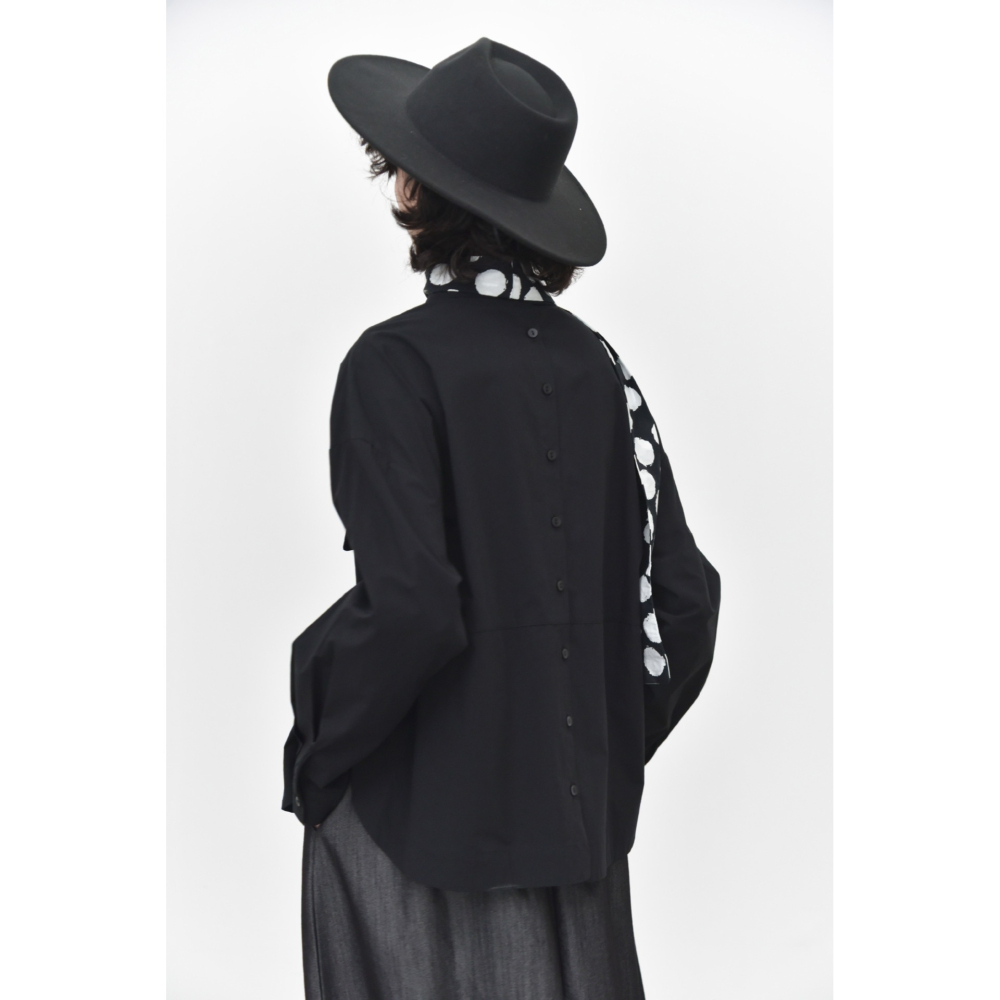 立體口袋設計款襯衫 前後開叉寬鬆百搭上衣 *3色 | kukuta-細節圖4