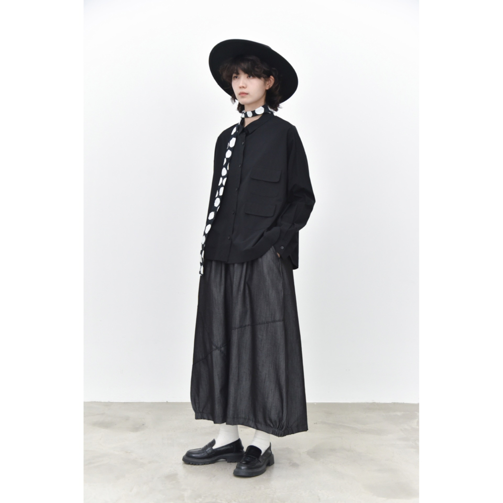 立體口袋設計款襯衫 前後開叉寬鬆百搭上衣 *3色 | kukuta-細節圖9