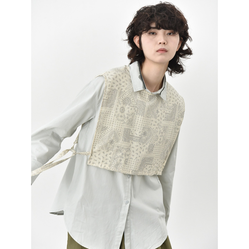 復古小眾設計 後排扣圓領系帶背心 民族風圖騰披肩 *2色 | kukuta-細節圖6