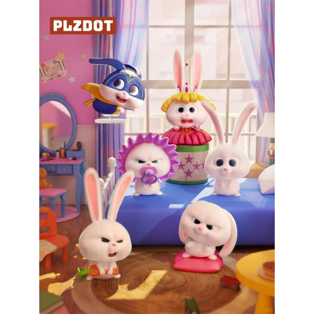 【M.M小舖】『現貨』盒玩 愛寵大機密小白的生活系列盲盒 盲抽 兔子 日常 小白 角色 一中盒6入-細節圖2