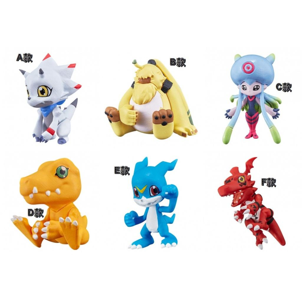 【M.M小舖】『現貨』 BANDAI 轉蛋 扭蛋 線套 數碼寶貝充電線公仔 P2 2 亞古獸 V仔獸 全6款-細節圖2