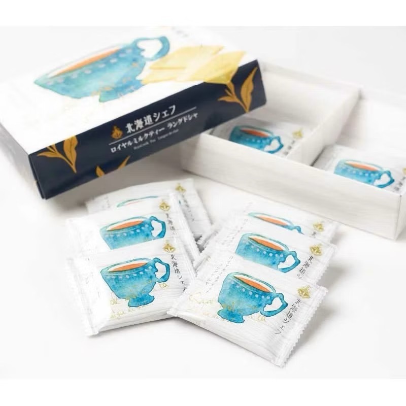 晴光所☀️ 現貨免等 北海道 皇家奶茶巧克力風味夾心餅 100g10入伴 手禮 餅乾-細節圖2