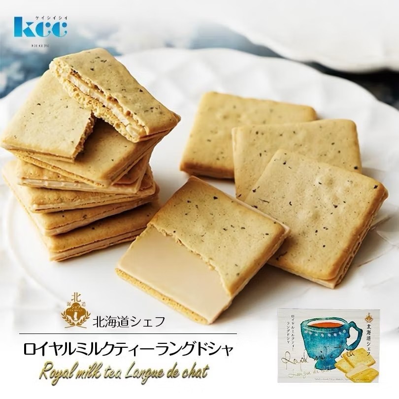 晴光所☀️ 現貨免等 北海道 皇家奶茶巧克力風味夾心餅 100g10入伴 手禮 餅乾-細節圖4