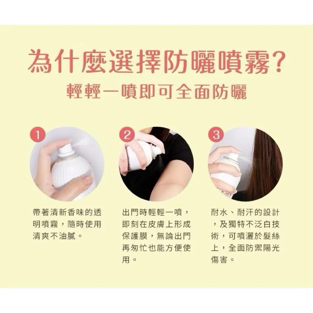姚兔🐰LISHAN UV 防曬噴霧 SPF50+ PA++++|亮白款 / 精油防蚊款/ 經典一般款 全身可用 涼感防曬-細節圖4