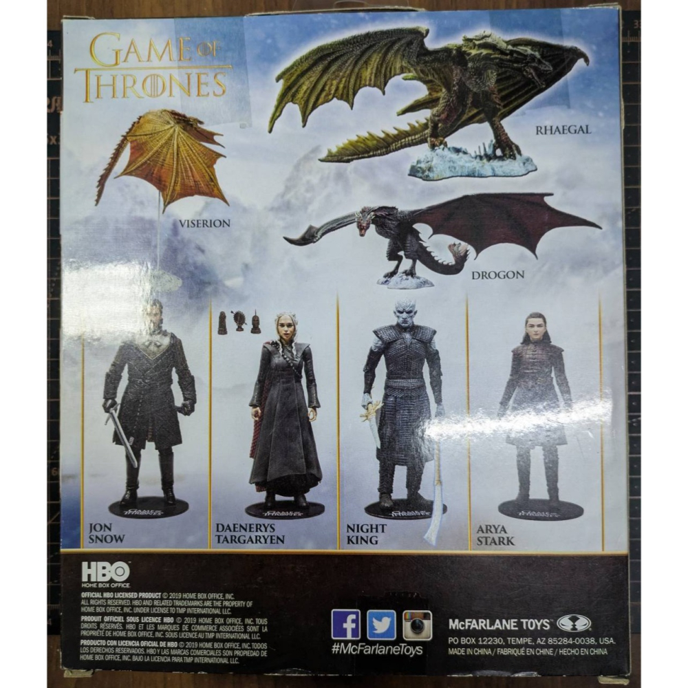 冰與火之歌 權力遊戲 雷哥 Game of thrones Rhaegal 麥法蘭 Mcfarlane-細節圖2