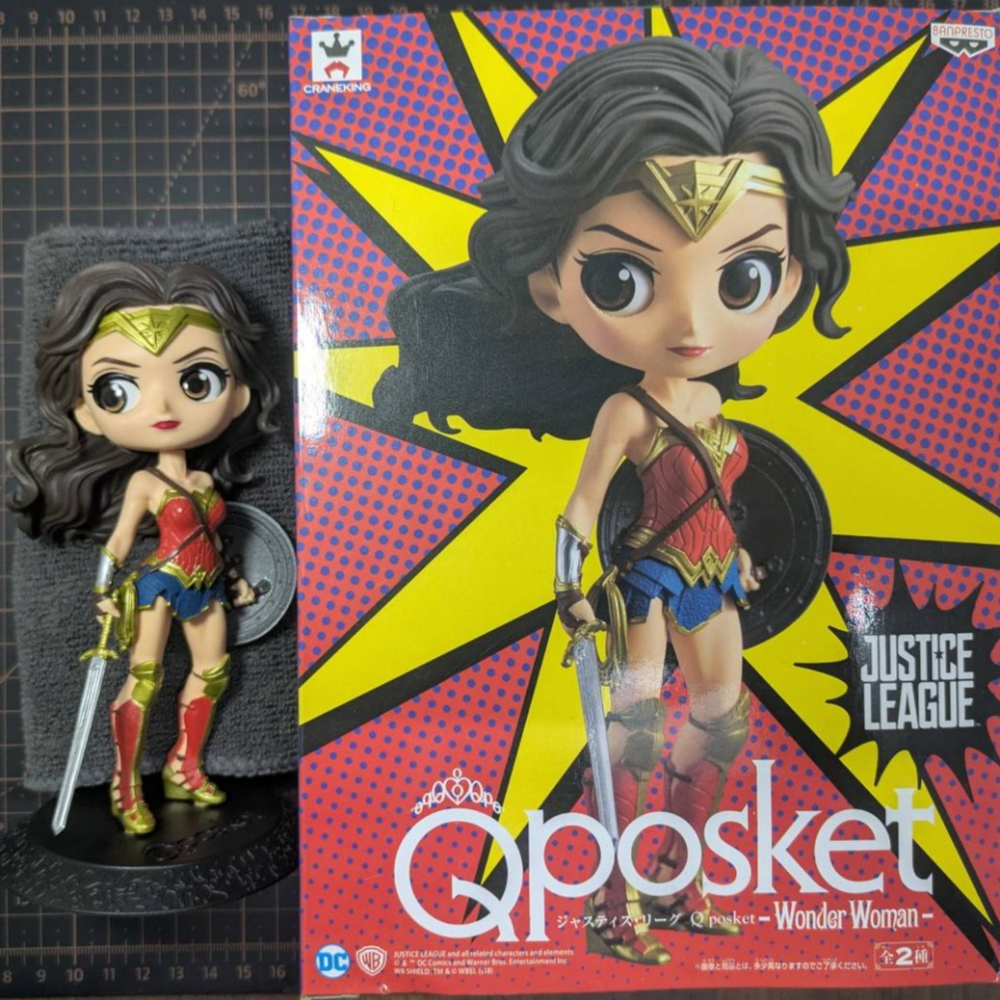 正版 Q Posket 正義聯盟 神力女超人 B款 Qposket WonderWoman-細節圖3