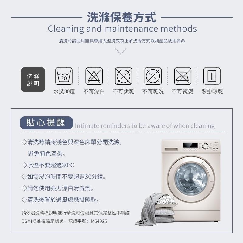 台灣製造/ 100%防水床包式保潔墊-深藍色-細節圖6