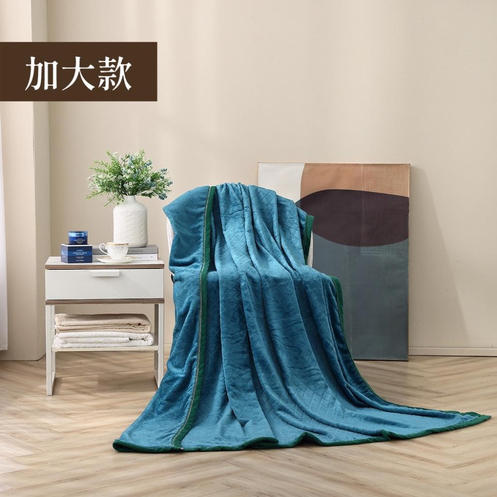 【藍貓BlueCat】法蘭絨毛毯被 純色羊羔絨毯 法蘭絨毯超柔  暖暖被 保暖毯 毯子 被子-細節圖7