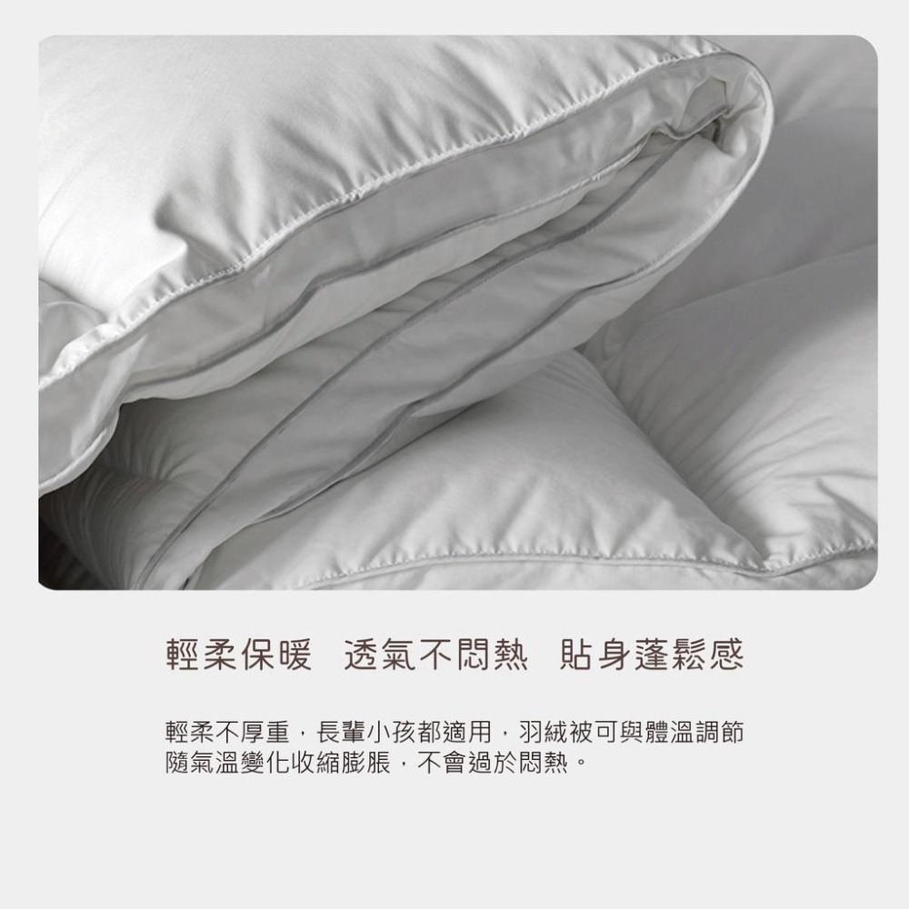 【藍貓BlueCat】100%純羽絨飯店被 飯店專用羽絨被 頂級棉被胎 羽絨被-細節圖2