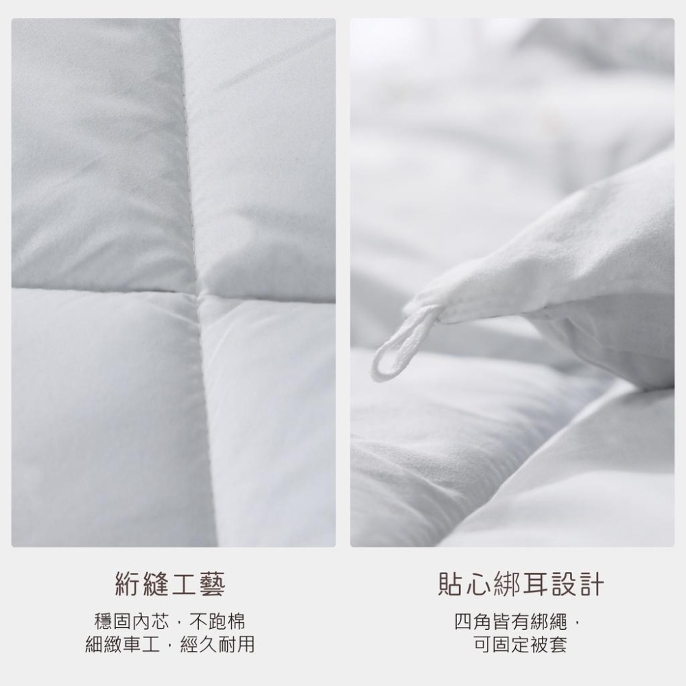 【藍貓BlueCat】100%純羽絨飯店被 飯店專用羽絨被 頂級棉被胎 羽絨被-細節圖3