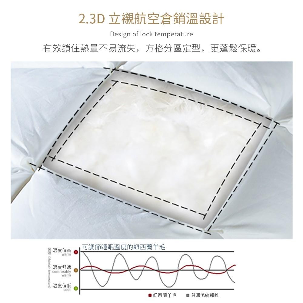 【藍貓BlueCat】台灣製造 頂級發熱羊毛被/被胎棉被-細節圖4