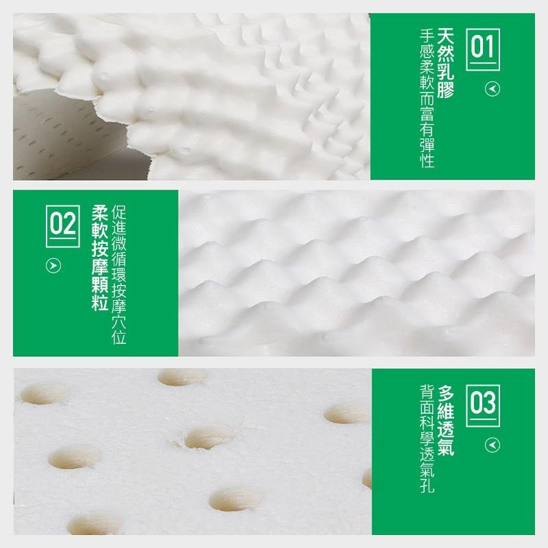 現貨－乳膠護頸舒眠枕頭-細節圖4