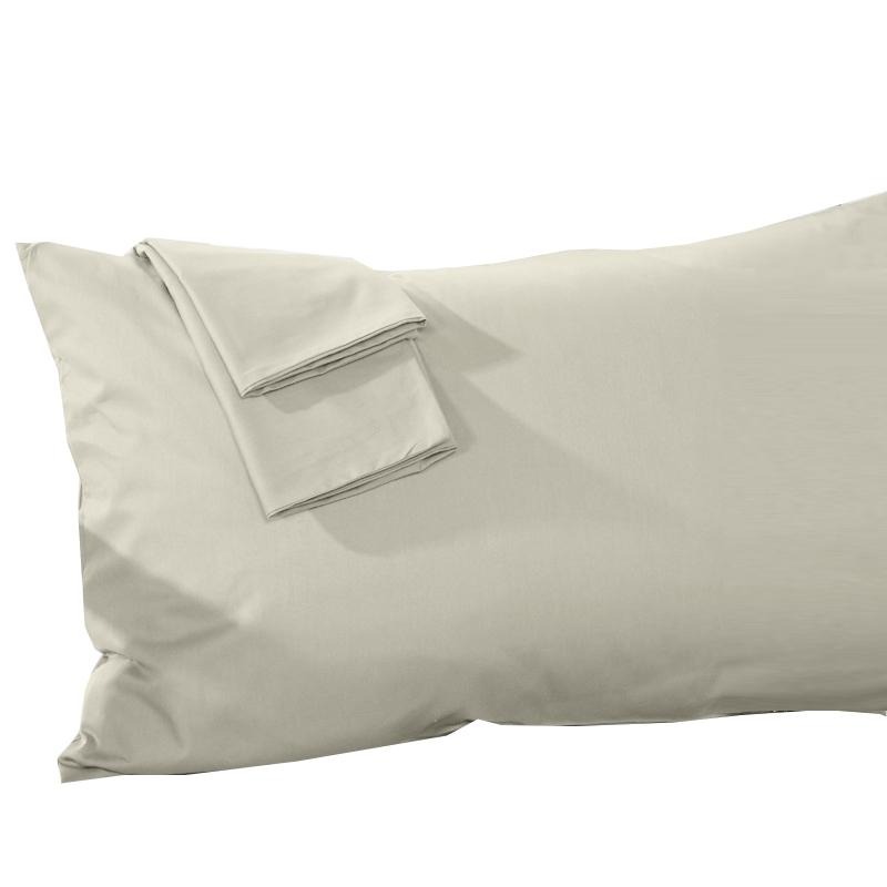 台灣製造－３Ｍ吸濕排汗專利處理／防水枕頭套-淺灰色-細節圖2