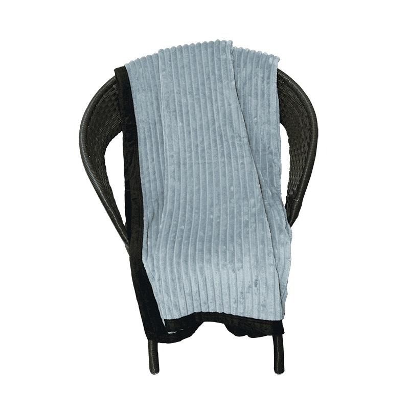 【藍貓BlueCat】現貨-雪貂絨發熱毯 法蘭絨毯 羊羔絨毯-淺灰色-細節圖2