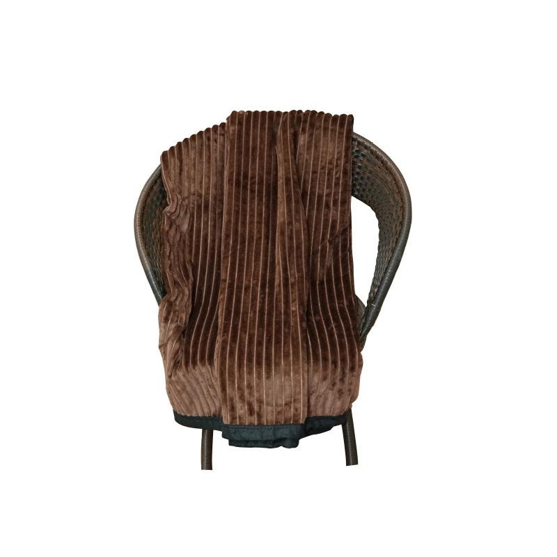 【藍貓BlueCat】現貨-雪貂絨發熱毯 法蘭絨毯 羊羔絨毯-咖啡色-細節圖2