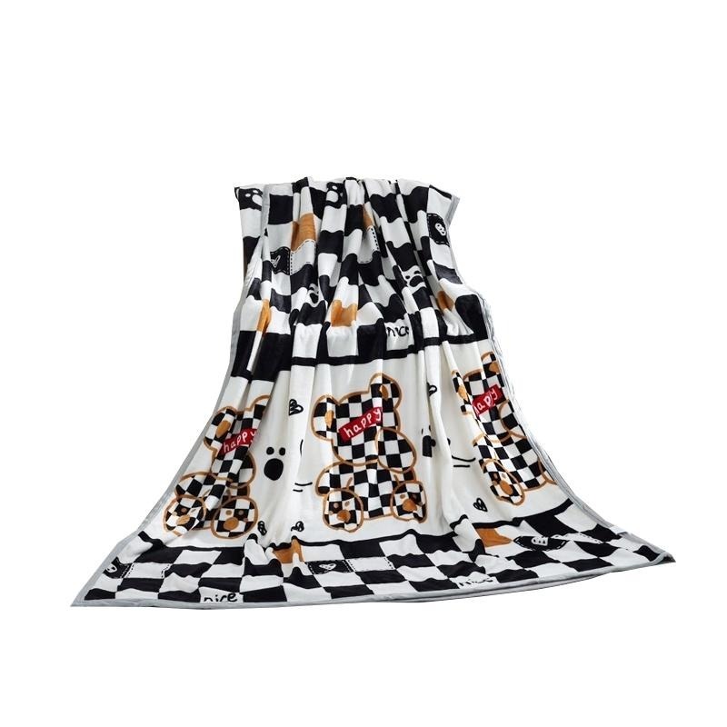 【藍貓BlueCat】雙面親膚牛奶絨 法蘭絨保暖被毯  保暖毯 法蘭絨毯 羊羔絨毯 毛毯 毯子【火舞】-細節圖2