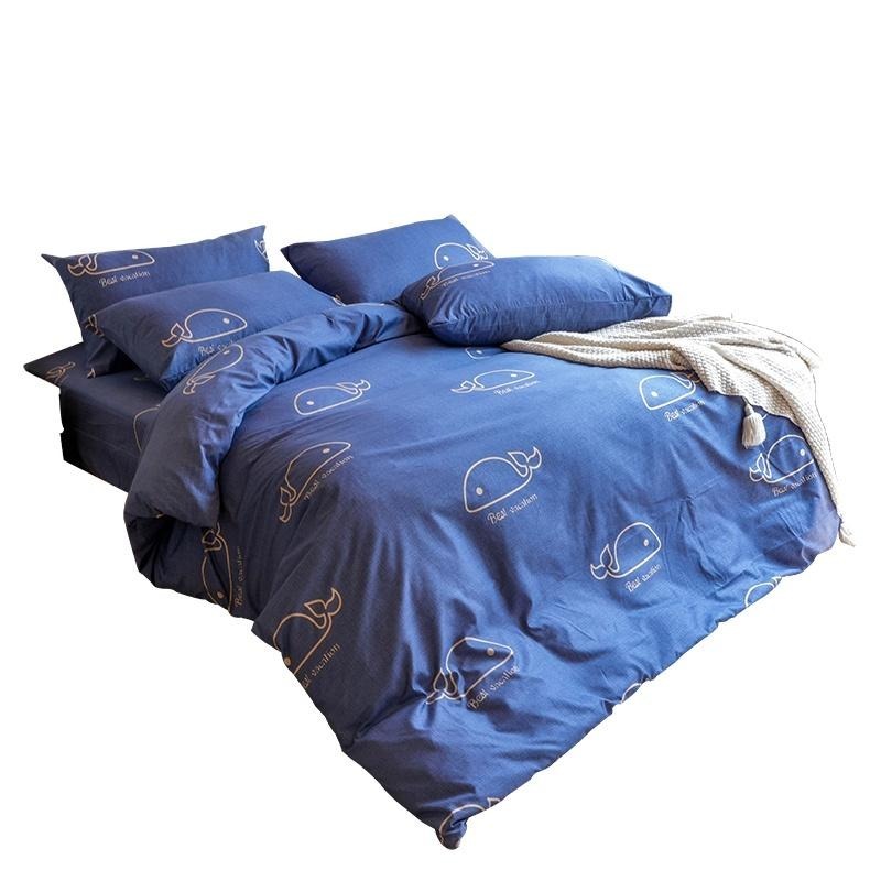 台灣製 3M吸濕排汗床包/單人/雙人/加大/特大/床包組/被套/床單/棉被/舒柔棉床包/床包組/保潔墊加購[藍鯨]-細節圖2