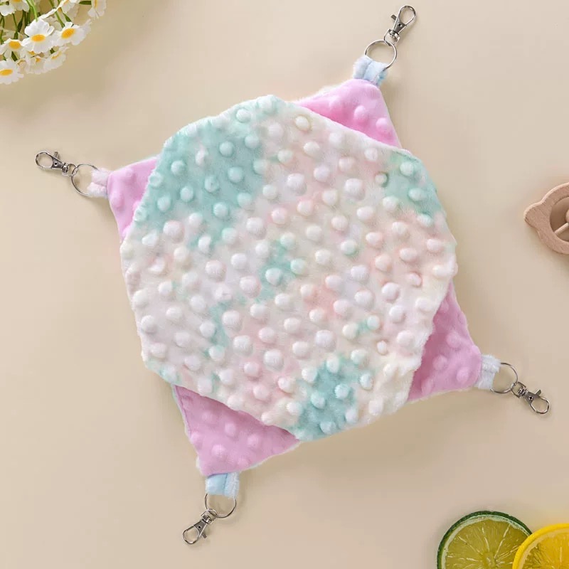 渲染彩色豆豆絨吊窩雙層加大-細節圖2