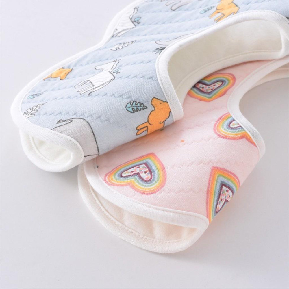 【How娃的店】加厚 兒童 防水圍兜 360度 口水巾 圍兜 圍兜兜 兒童口水巾 寶寶圍兜 防水口水巾 花瓣圍兜-細節圖3