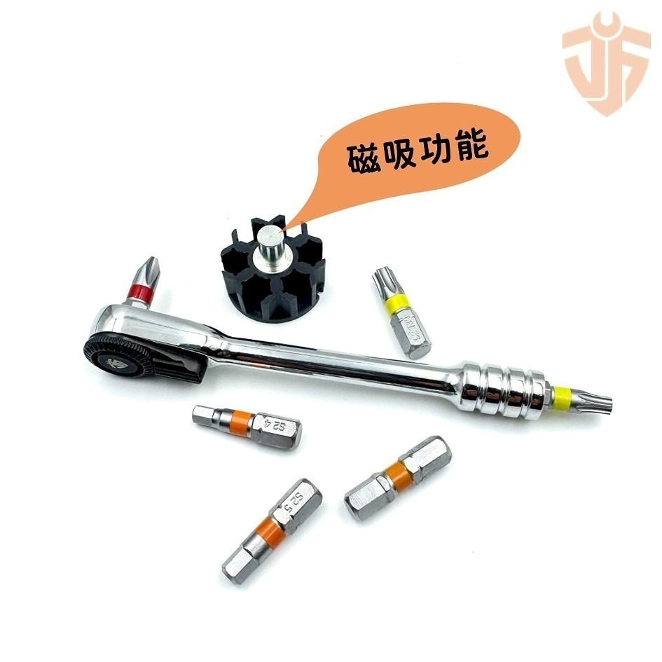 【台灣製造】72齒雙向棘輪起子組 7PCS組 附贈伸縮收納罐 居家維修工具 自行車維修工具  台灣現貨禮品-細節圖5