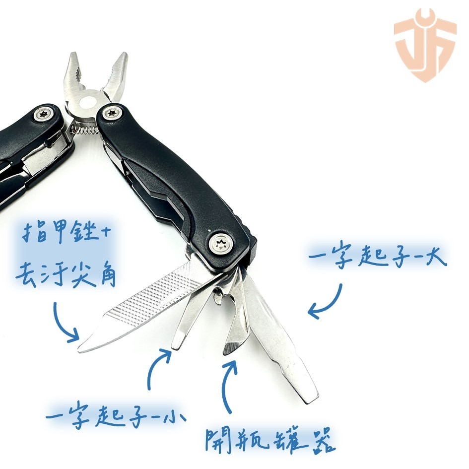 【台灣現貨】多功能摺疊刀鉗 老虎鉗 多功能鉗  露營 鋼絲鉗 野外求生 尖嘴鉗 刀子 防災求生  禮品-細節圖3