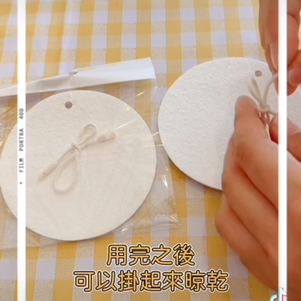 ￼喬媽灶咖｜壓縮木棉漿洗碗海棉、起泡綿密，去污不油-細節圖4