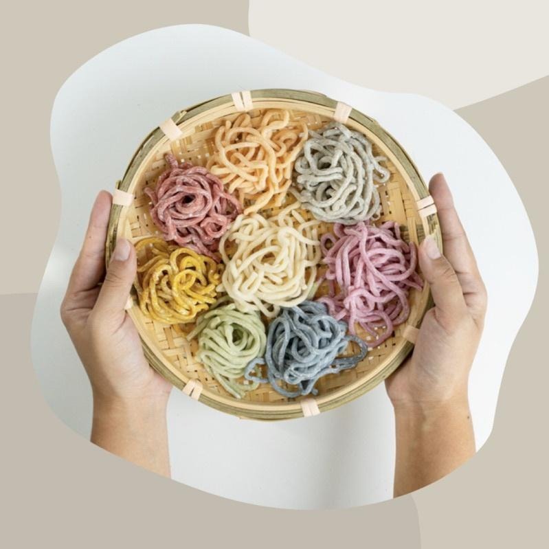 喬媽灶咖｜彩色拉麵200克｜10m+ 寶寶副食品、手指食物、寶寶麵-細節圖2