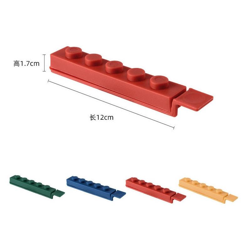 台灣現貨 封口夾 造型封口夾 積木封口夾 4入 密封夾 封口 夾子 食物封口 保鮮夾 保鮮夾 零食夾 積木 收納 封口機-細節圖8