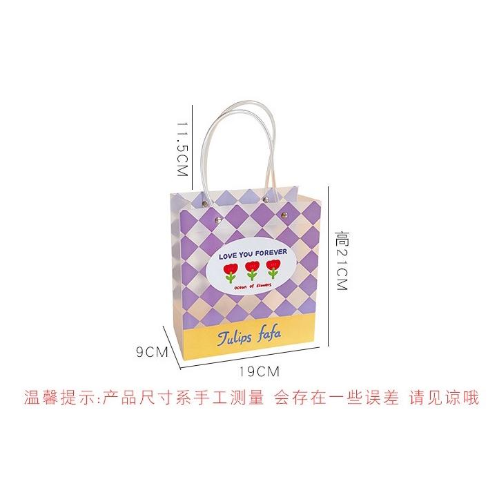 台灣現貨 PVC購物提袋 購物袋 環保袋 提袋 禮物袋 包裝袋 文具 便當袋 袋子-細節圖4