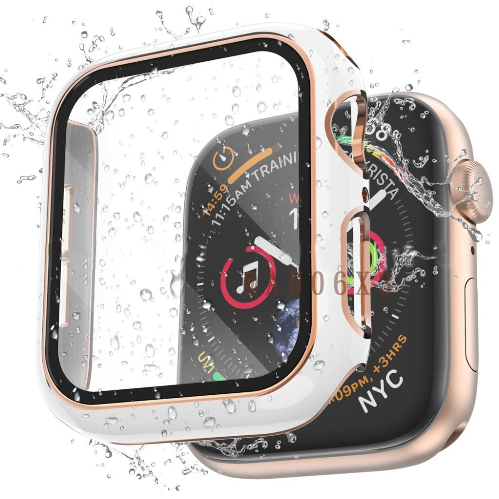 現貨 Apple watch 9H 防水保護殼 一體鋼化膜 錶 手錶 保護膜 保護貼 防水殼 蘋果 蘋果手錶 保護殼-細節圖2