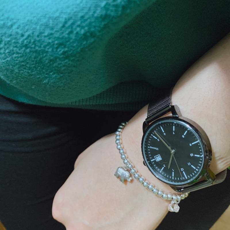 現貨 簡約風格 日曆錶 米蘭錶帶 情侶對錶 閨蜜錶 手錶 錶 鋼錶 學生錶 情侶對錶 簡約錶 飾品 手飾 考試 大學生-細節圖9