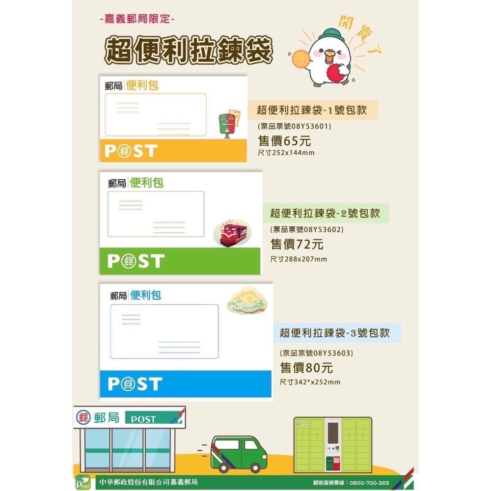 現貨+預購 便利包拉鍊袋 便利袋 限量款 嘉義郵局限定-細節圖2