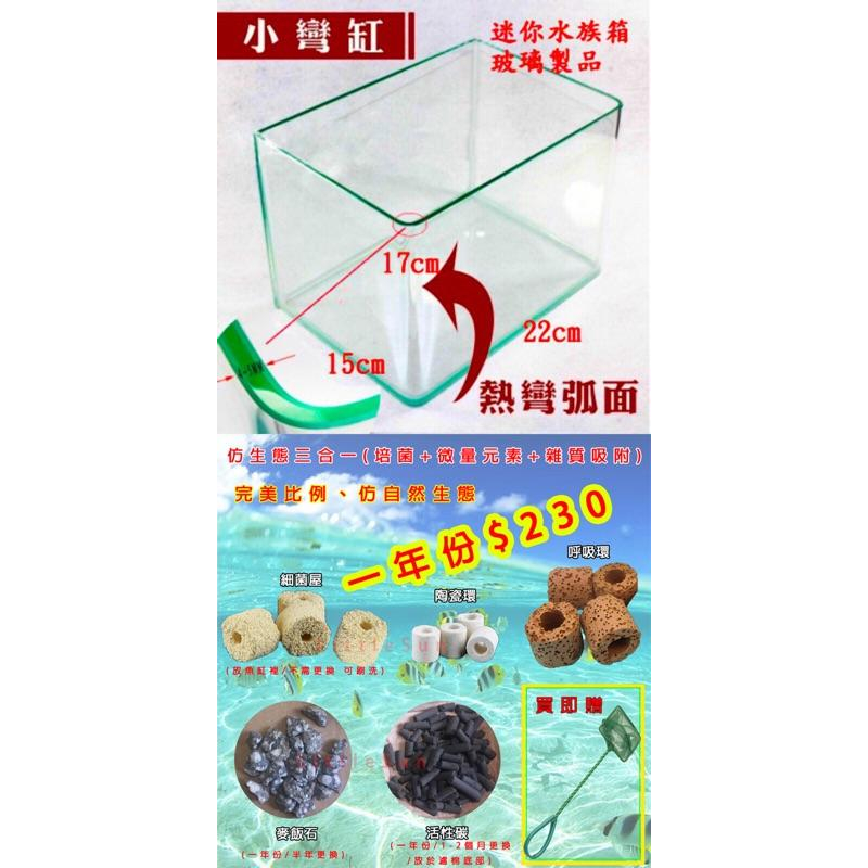 超取包損 迷你水族箱 魚缸 辦公室 水族箱 造景 水草 生長燈 LED 海綿寶寶 鳳梨屋 海盜船 風水 開運 招財-細節圖2