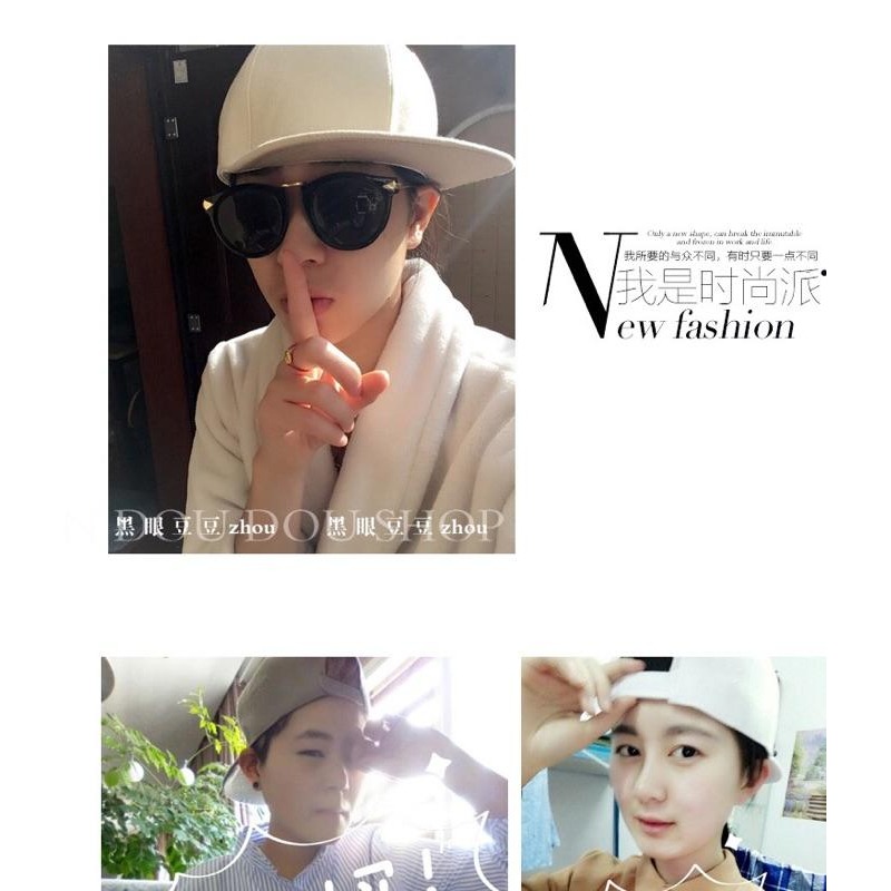 現貨 韓版 素面復古 棒球帽 平沿帽 嘻哈帽 街舞帽 帽子 GD 老帽 帽-細節圖5