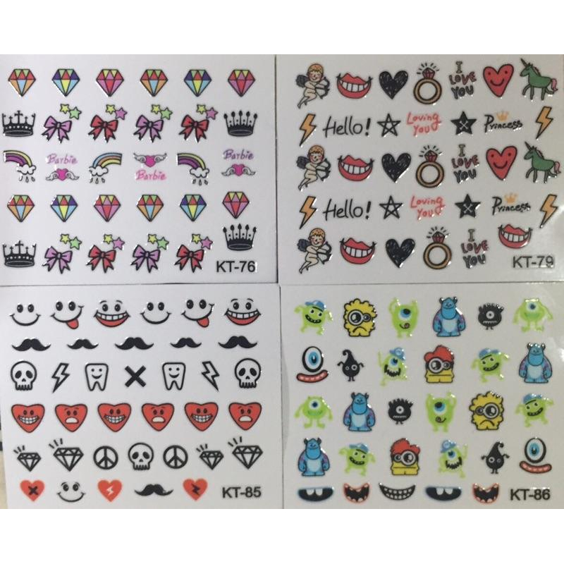 日韓流行 美甲貼 指甲貼 美甲貼片 光療 紋身貼紙 貼紙-細節圖5