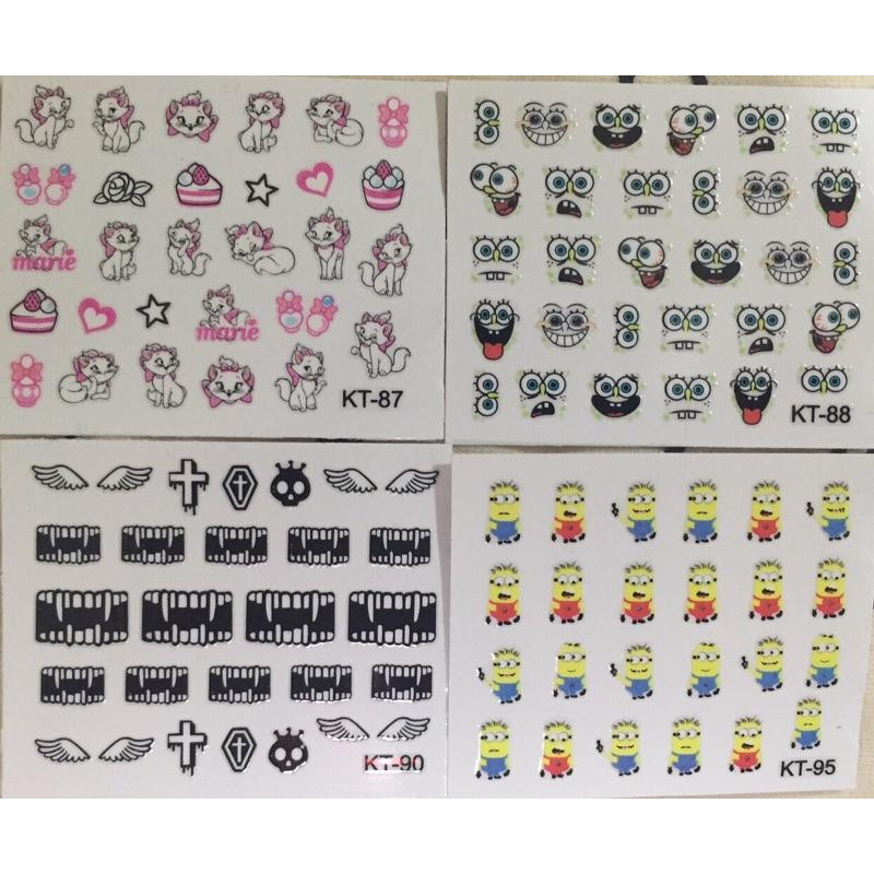 日韓流行 美甲貼 指甲貼 美甲貼片 光療 紋身貼紙 貼紙-細節圖6