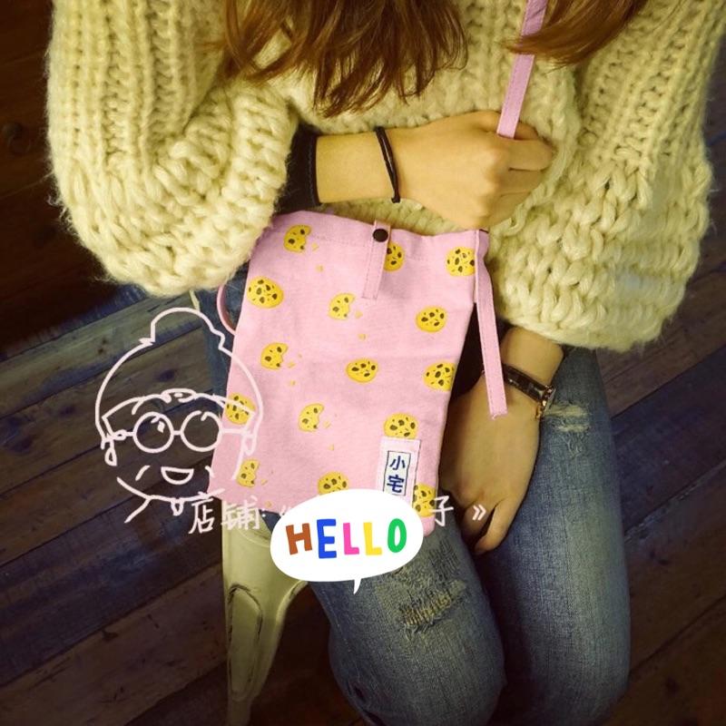 韓國復古肩背包 肩背袋 手機袋 手機包 側背包 帆布包 小宅包 包包 化妝包 造型包 小包 出國小包 零錢包 證件包-細節圖5