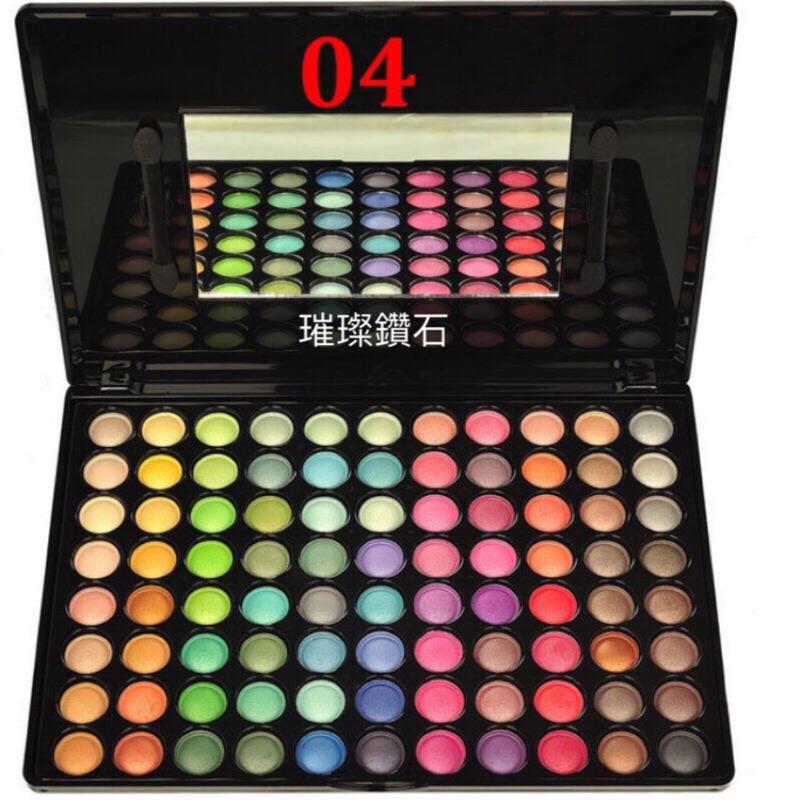 超值組合 88眼影+粉刷組 88色 金屬狂潮 翡翠鑽石 珠光 眼影盤 + MINI 粉刷 七件組 刷具-細節圖5