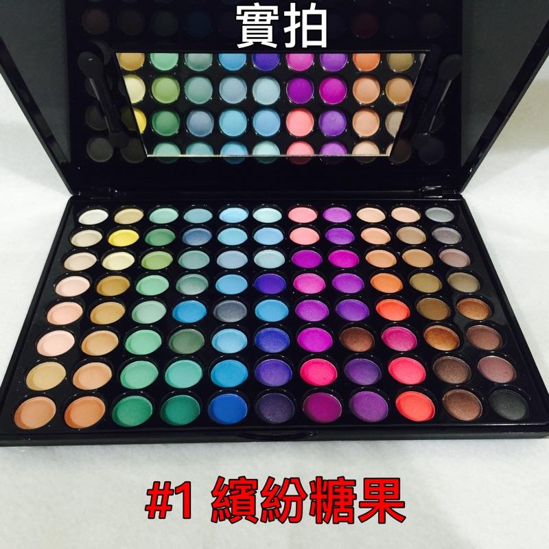 超值組合 88眼影+粉刷組 88色 金屬狂潮 翡翠鑽石 珠光 眼影盤 + MINI 粉刷 七件組 刷具-細節圖8
