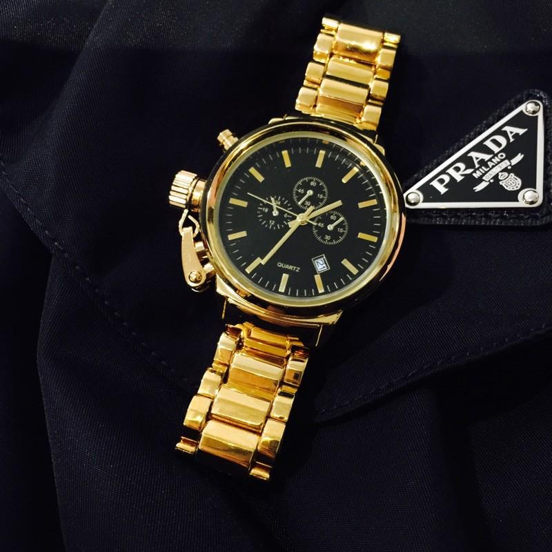 少量現貨到🔥  韓國金錶 韓國錶 金錶 玫瑰金錶 手錶 錶 三眼金錶 大金錶 鋼錶 金鋼錶 三眼錶 日本錶 原宿錶-細節圖8