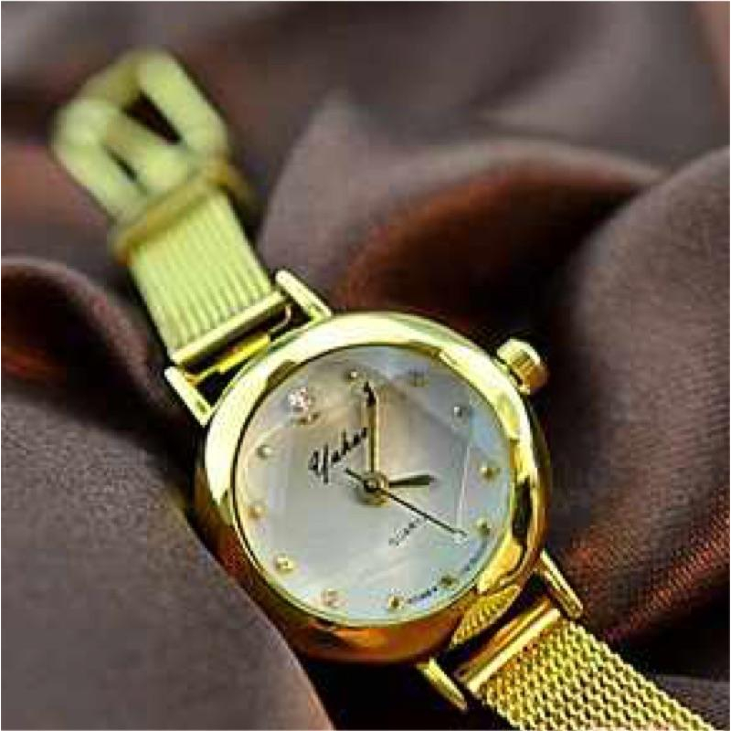 現貨 八心八箭鑽石切割鏡面小金錶 女錶 手錶 鑽錶 金錶 韓國錶 錶 情人節禮物 韓國製 質感 氣質 鑽石鏡面 禮物-細節圖7