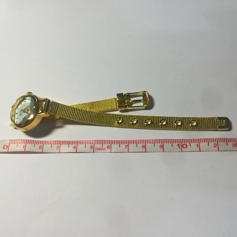 現貨 八心八箭鑽石切割鏡面小金錶 女錶 手錶 鑽錶 金錶 韓國錶 錶 情人節禮物 韓國製 質感 氣質 鑽石鏡面 禮物-細節圖9