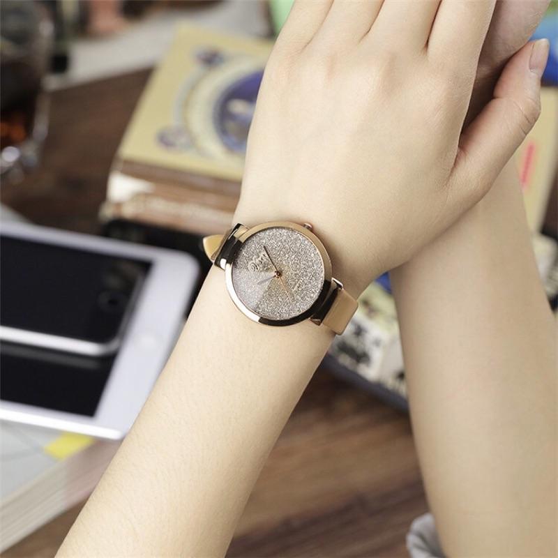 現貨 ✨ 韓版 氣質 石英女錶 水鑽錶 閃亮 閨蜜錶 情人節 過年 手錶 女錶 錶 送禮 對錶 金錶 飾品 手飾 霧面-細節圖2